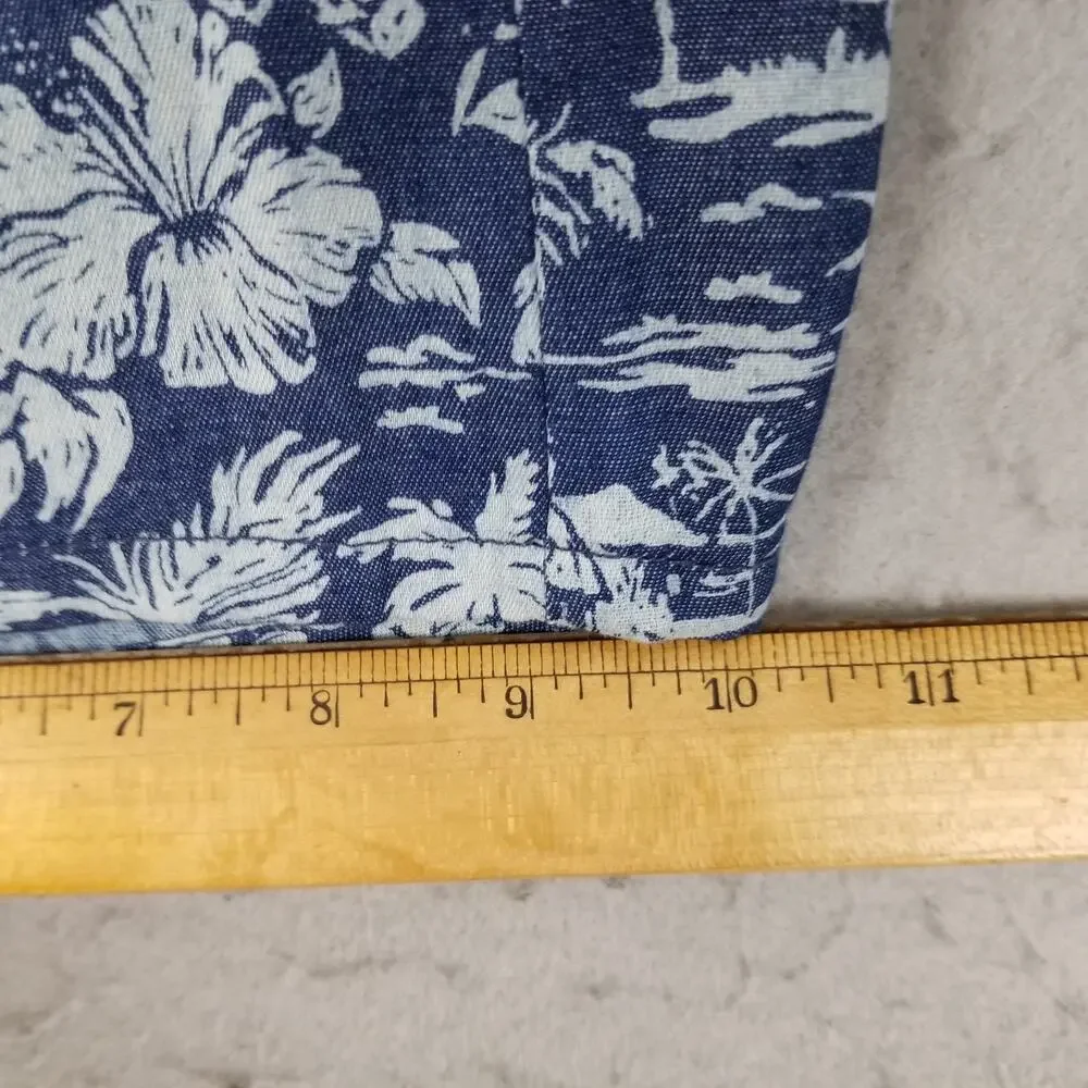 Goodale Shorts‎ Mens 30 Blue White Hawaiian Floral Print Casual Summer Beach